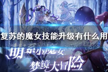 《复苏的魔女》技能升级有什么用 技能升级作用介绍