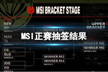 MSI正赛抽签结果 2023季中冠军赛正赛中韩大战欧美