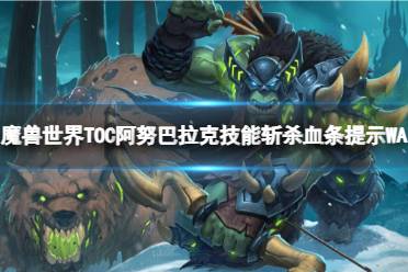 《魔兽世界》TOC阿努巴拉克技能斩杀血条提示WA介绍