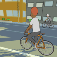 火柴人小巷自行车Stickman Alley Bike