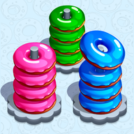 甜甜圈圈堆栈Donut Hoop Stack