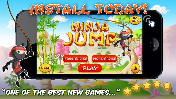 忍者跳跃 Ninja Jump Kid Super Fun Stickman Run Action Game For Kids FREE5